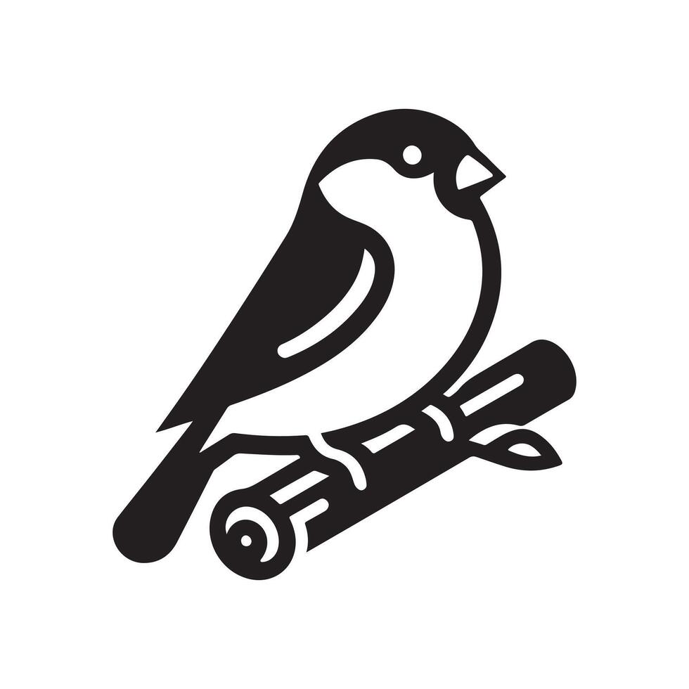 High-Quality Bullfinch Silhouette Vectors for Seasonal Artwork