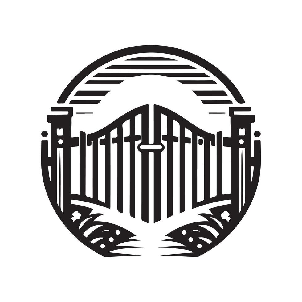 Download Sliding Gate Silhouette Vectors Files for Creative and Professional Projects