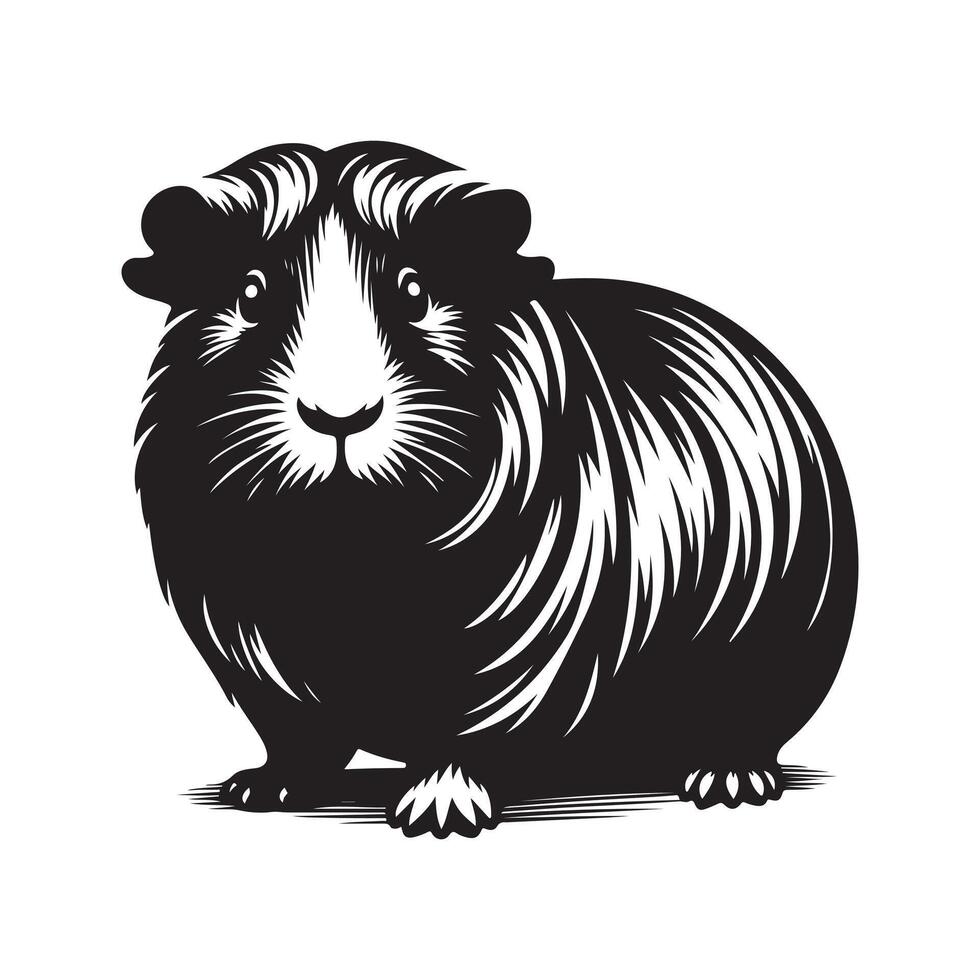 Guinea Pig Silhouette Vectors Art for Posters, Flyers, and Educational Materials