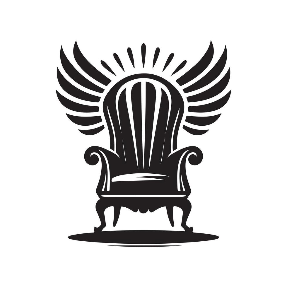 High-Quality Wingback Silhouette Vectors for Digital Artwork