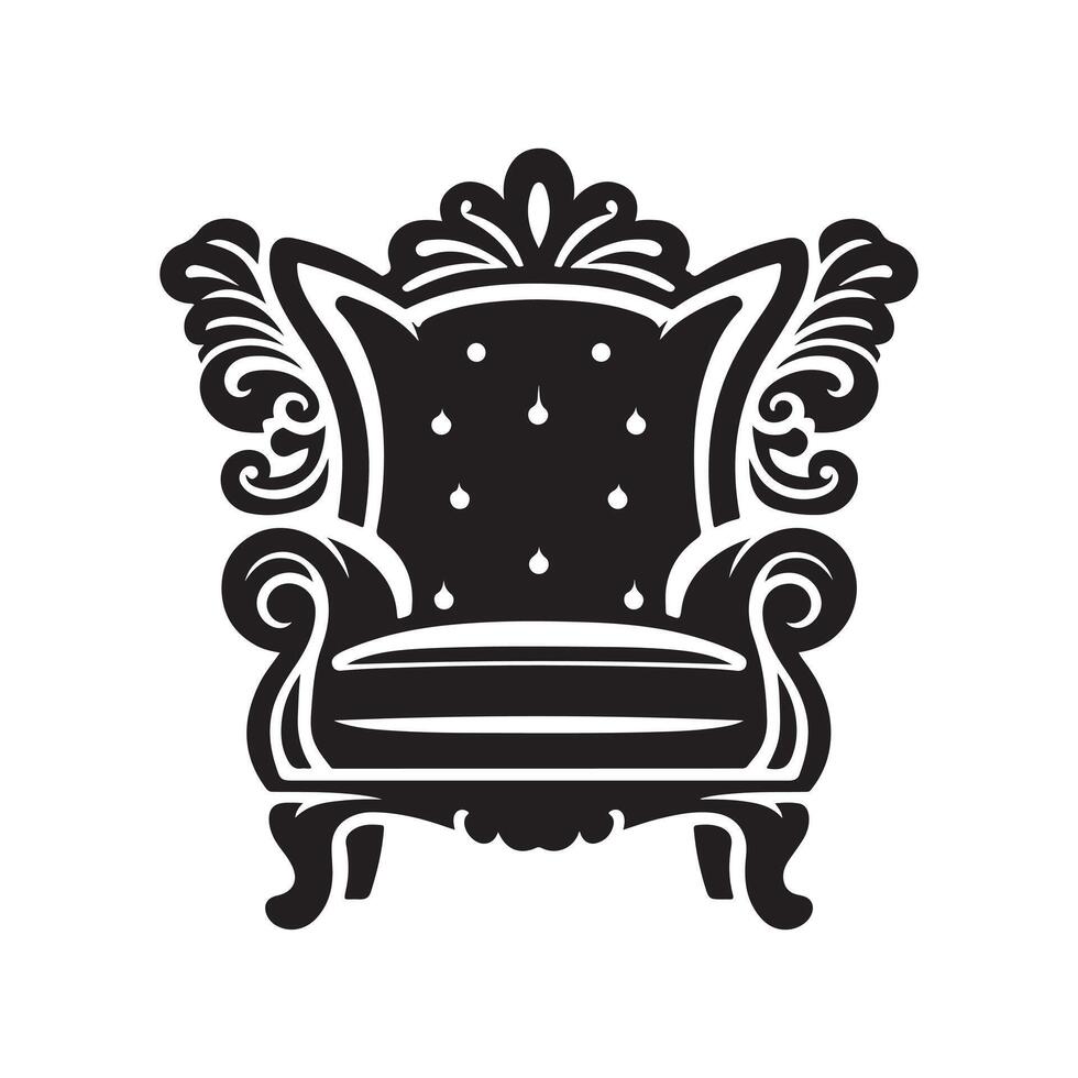 Wingback Silhouette Vectors for Furniture Design and Custom Graphics