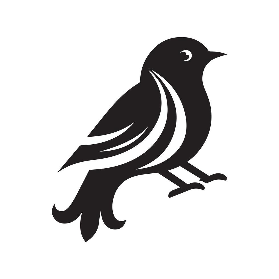 Robin Silhouette Vectors for Posters and Creative Advertising