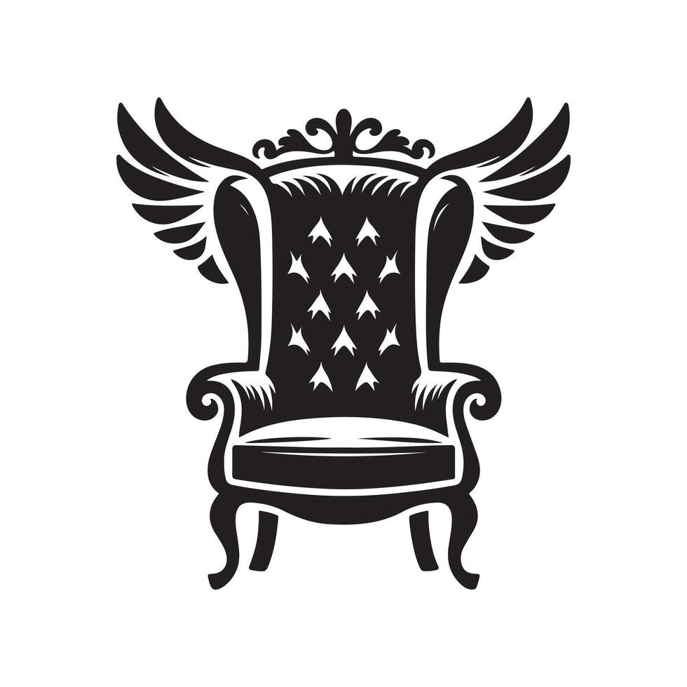Wingback Silhouette Vectors for High-End Interior Design Projects