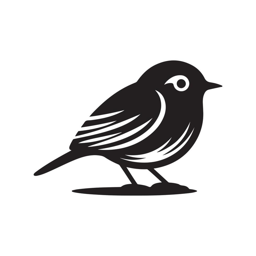 Creative Robin Silhouette Vectors for Artistic and Professional Use