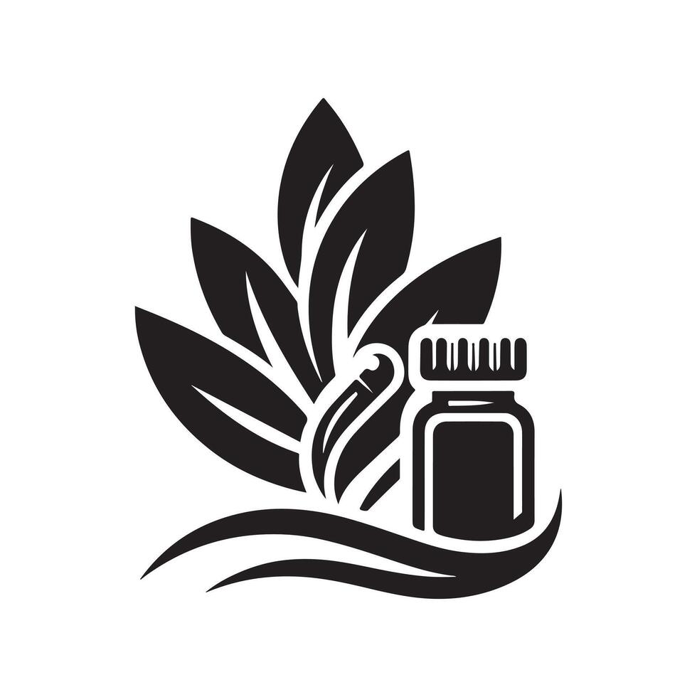 Elegant Medicine Icon Silhouette Vectors for Stylish Healthcare Branding