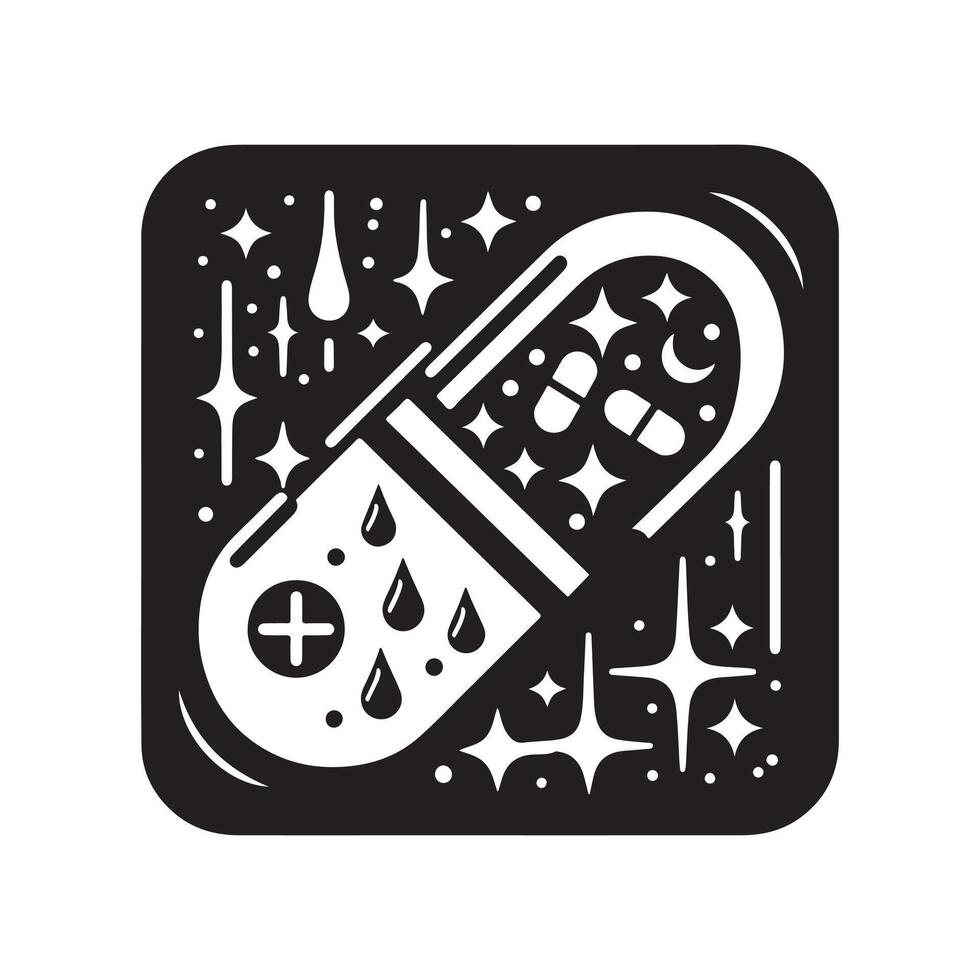 Versatile Medicine Icon Silhouette Vectors for Health and Safety Graphics