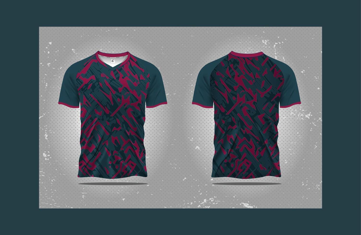 All-in-One Team Jersey Mockup Perfect for Soccer, eSports, and Athletic Events vector