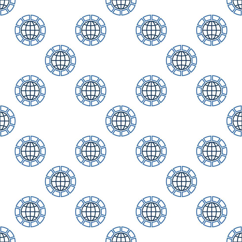 Multipolarity simple seamless pattern in outline style vector