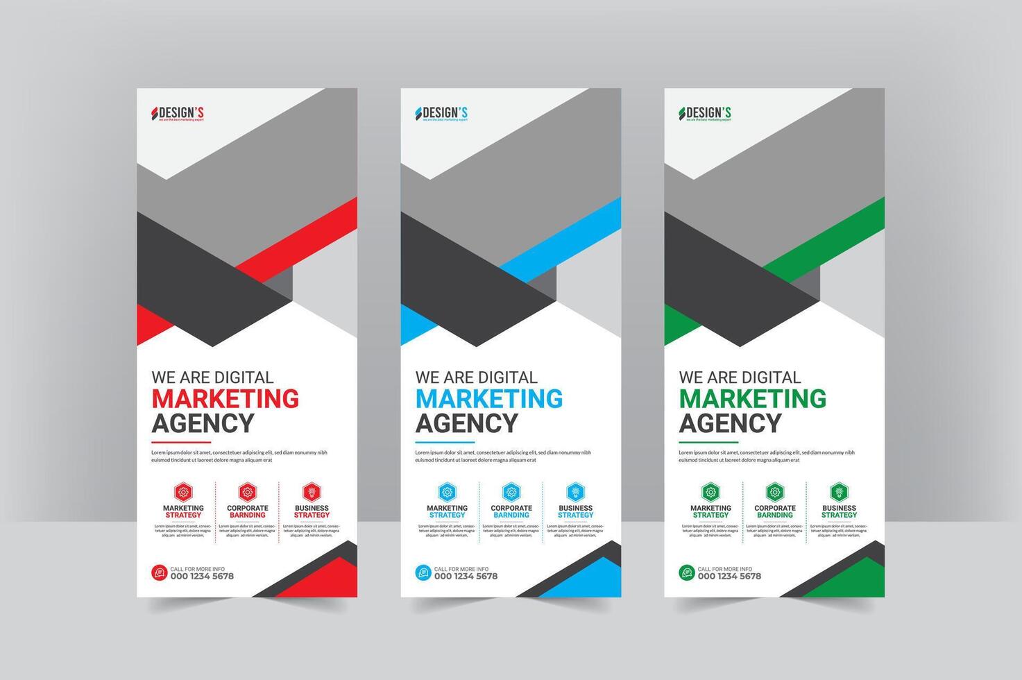 High-Quality Roll-Up Banner for Business Marketing vector