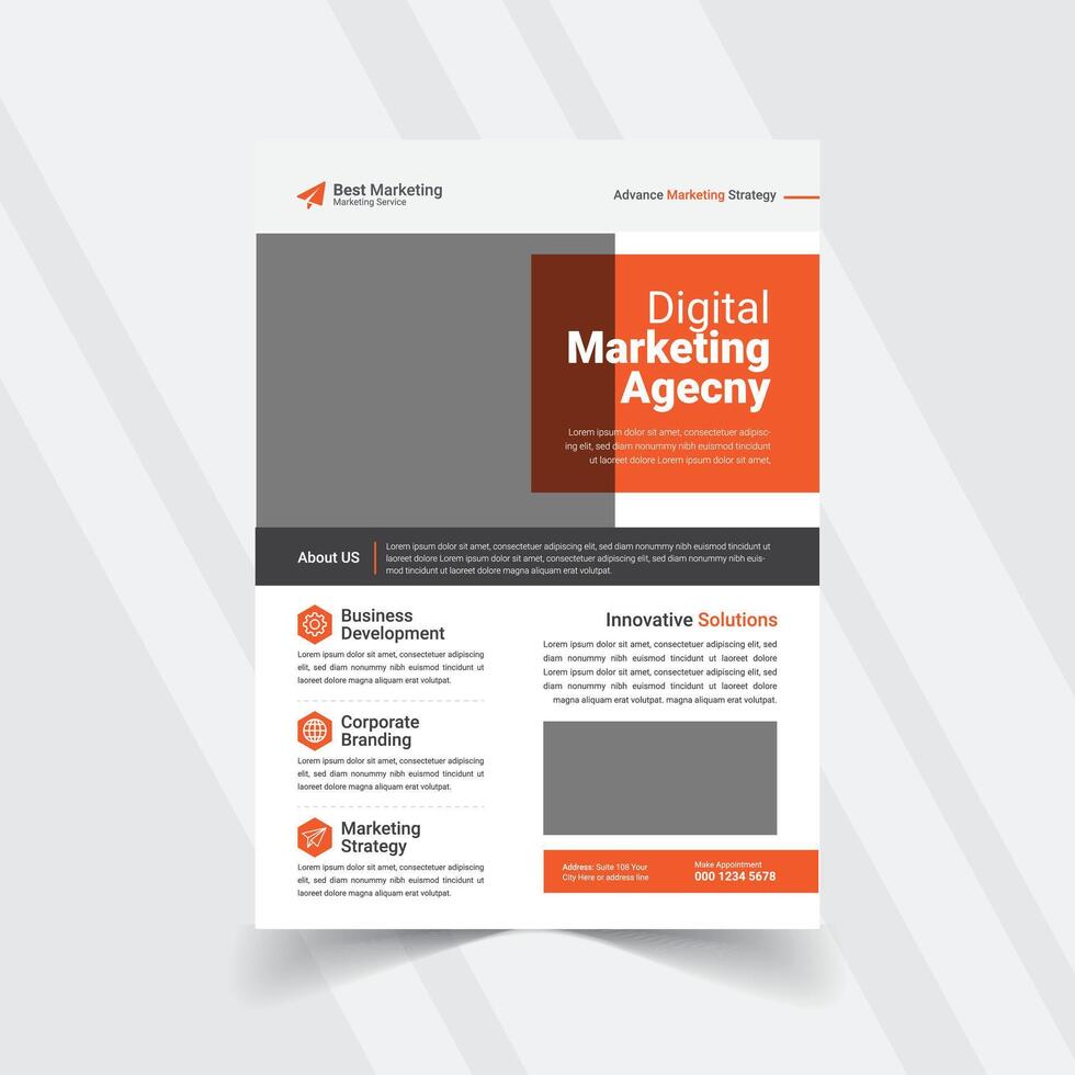 Business Marketing Flyer Template vector