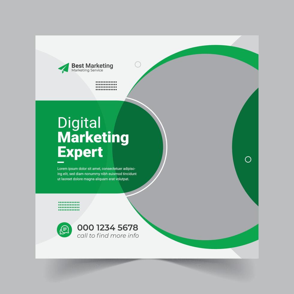 Business Social Media, Flyer Marketing EPS Design vector