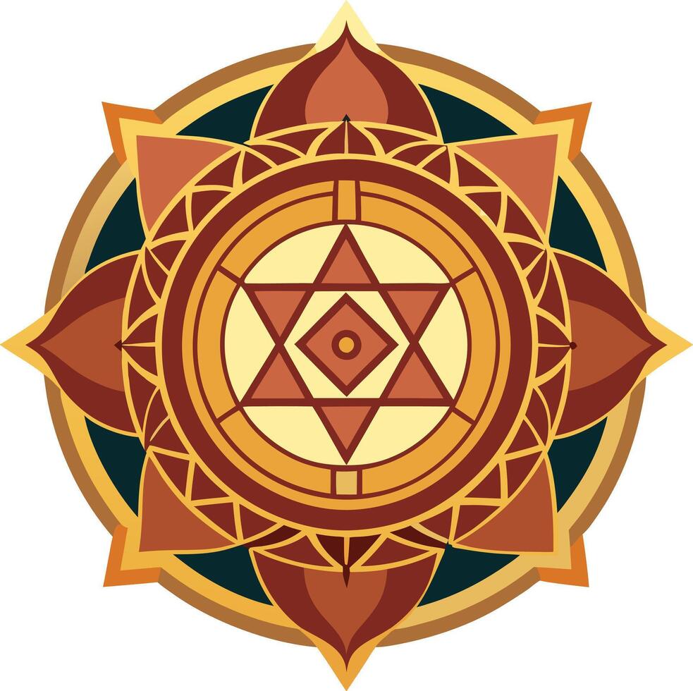 Mandala pattern design vector