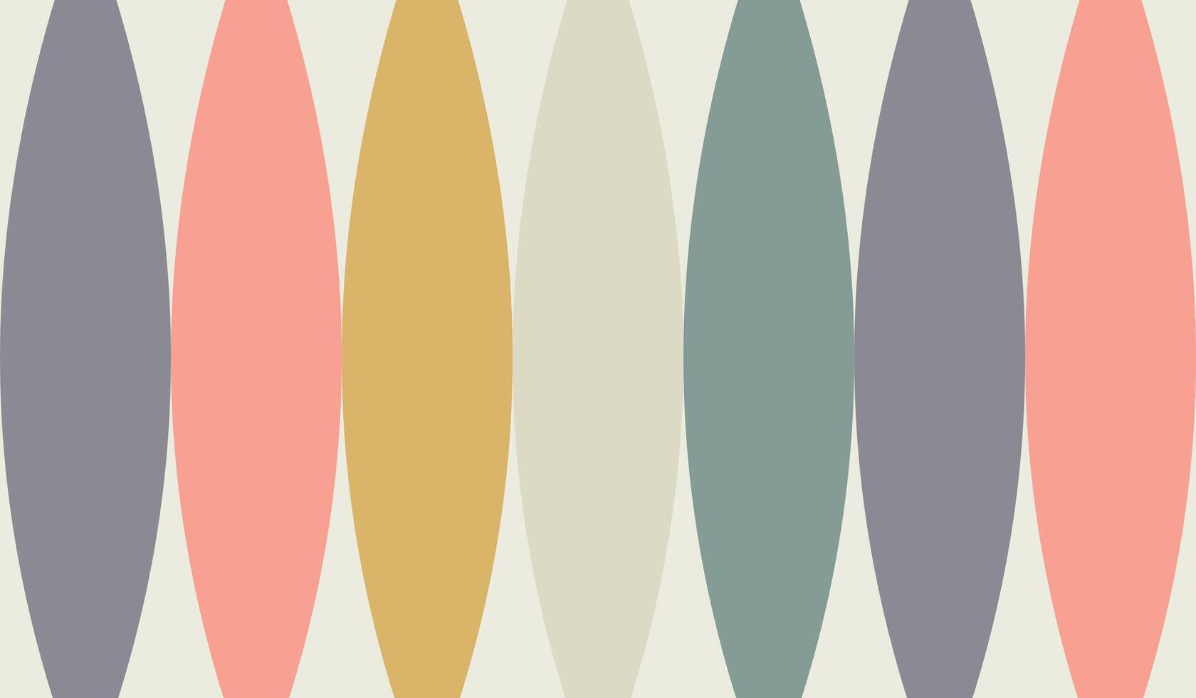 Desaturated minimalist color background, geometric pattern composed of vertical, elongated oval shapes arranged in a repeating sequence vector