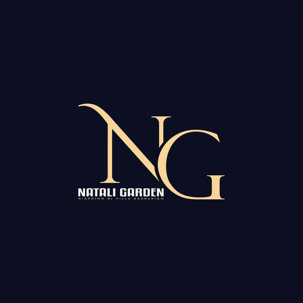 The logo for nurul garden vector