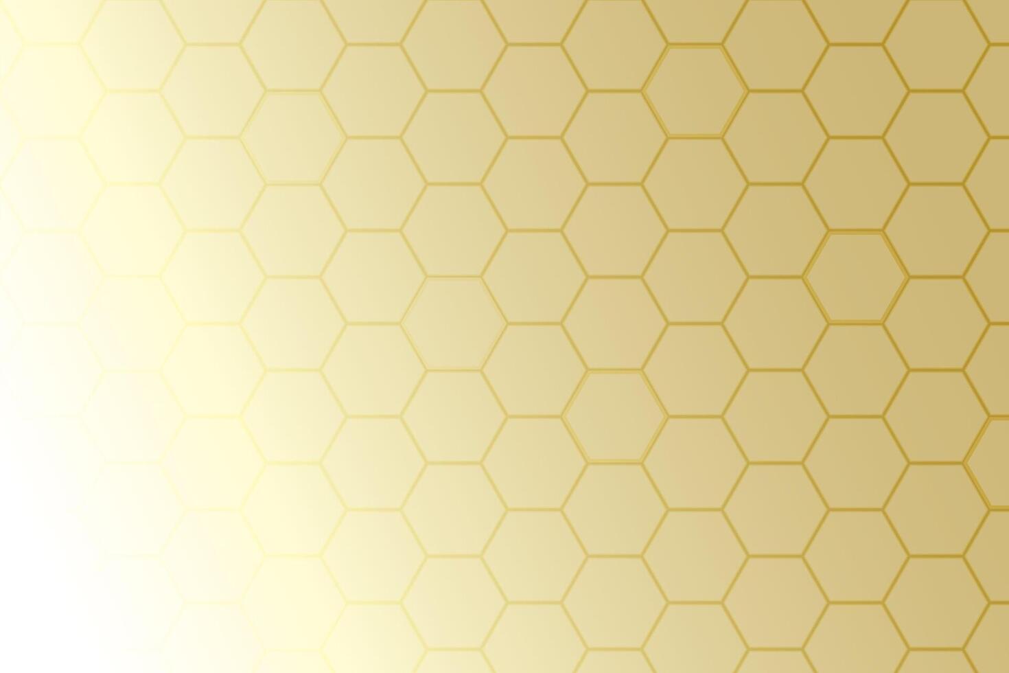 Geometric Background. Honeycomb pattern with hexagonal shapes and a yellow golden design resembling a beehive. vector