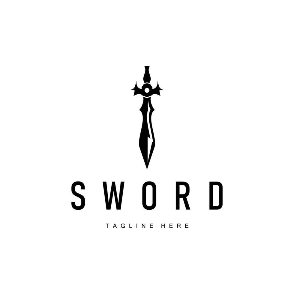 Black design sword illustration vector