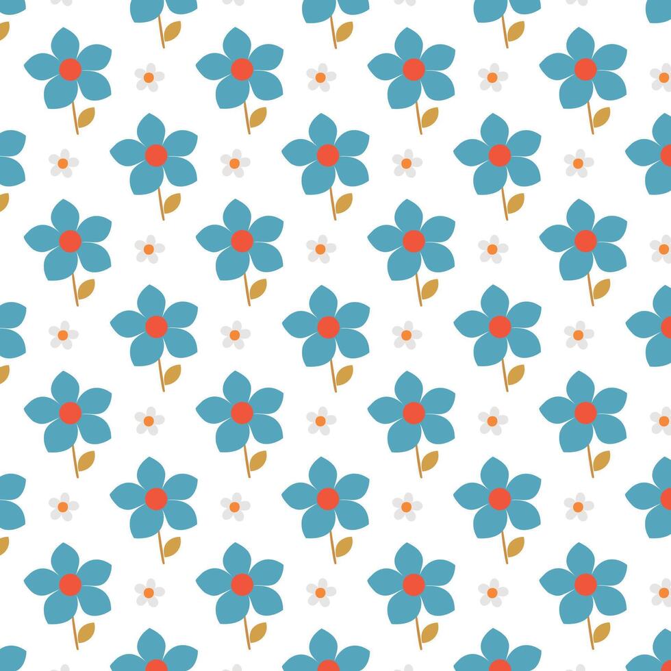 Seamless floral pattern design vector