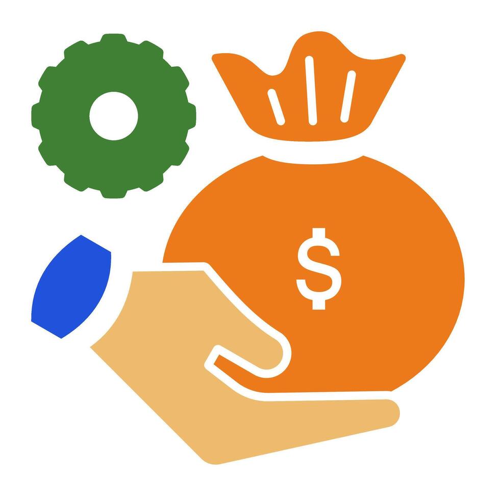 Money management Icon. Personal finance icon. Flat icon style vector