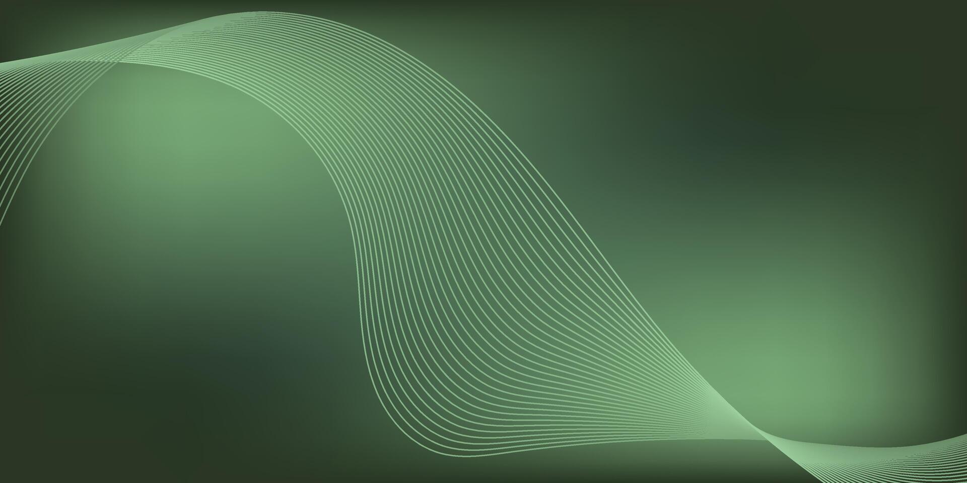 Minimal Green and White Abstract Lines vector