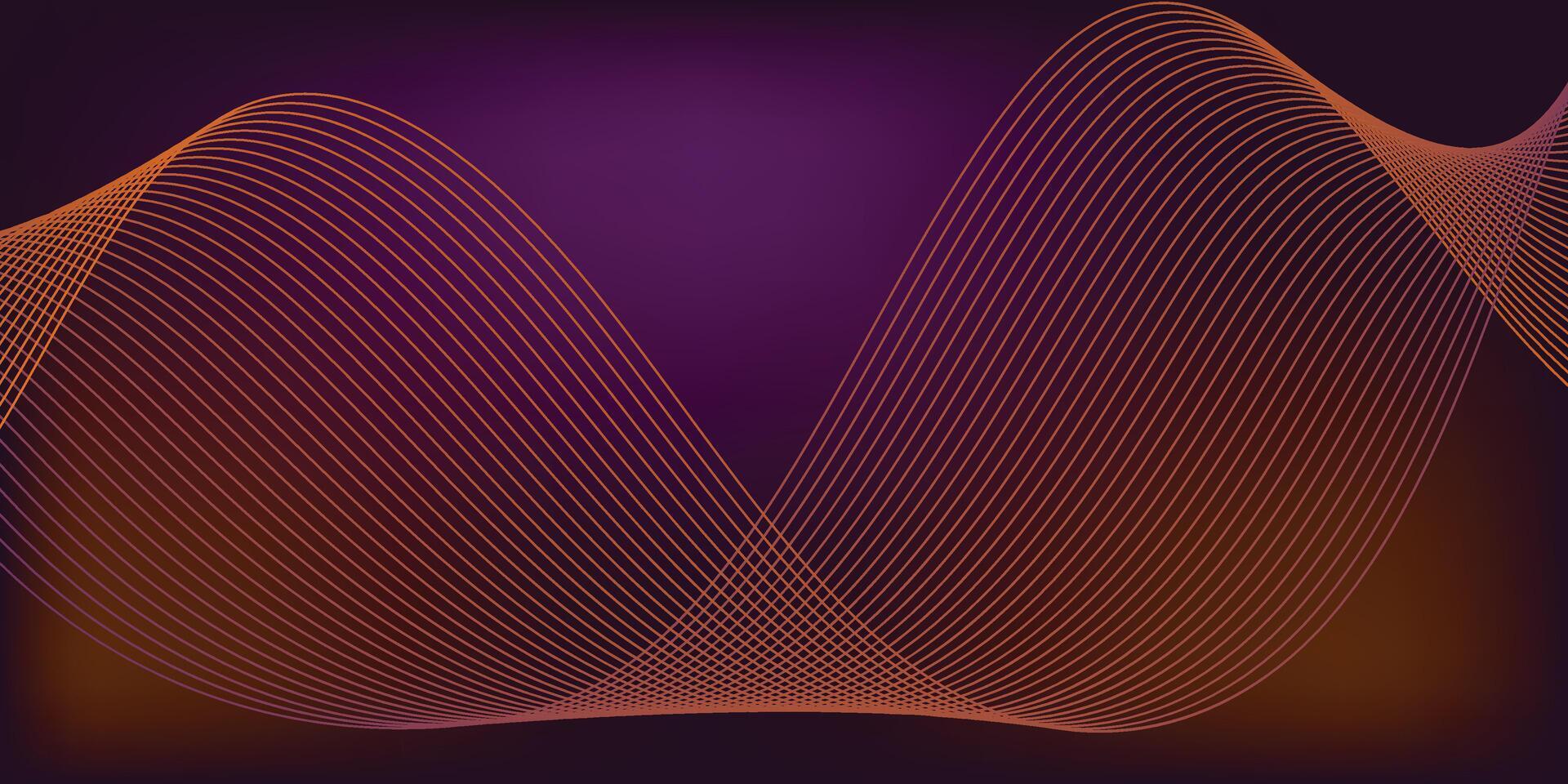 Sleek Purple Backdrop with Orange Line vector