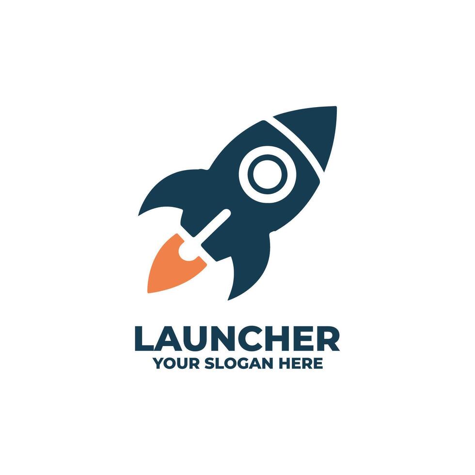 Abstract Rocket with Clean Lines vector
