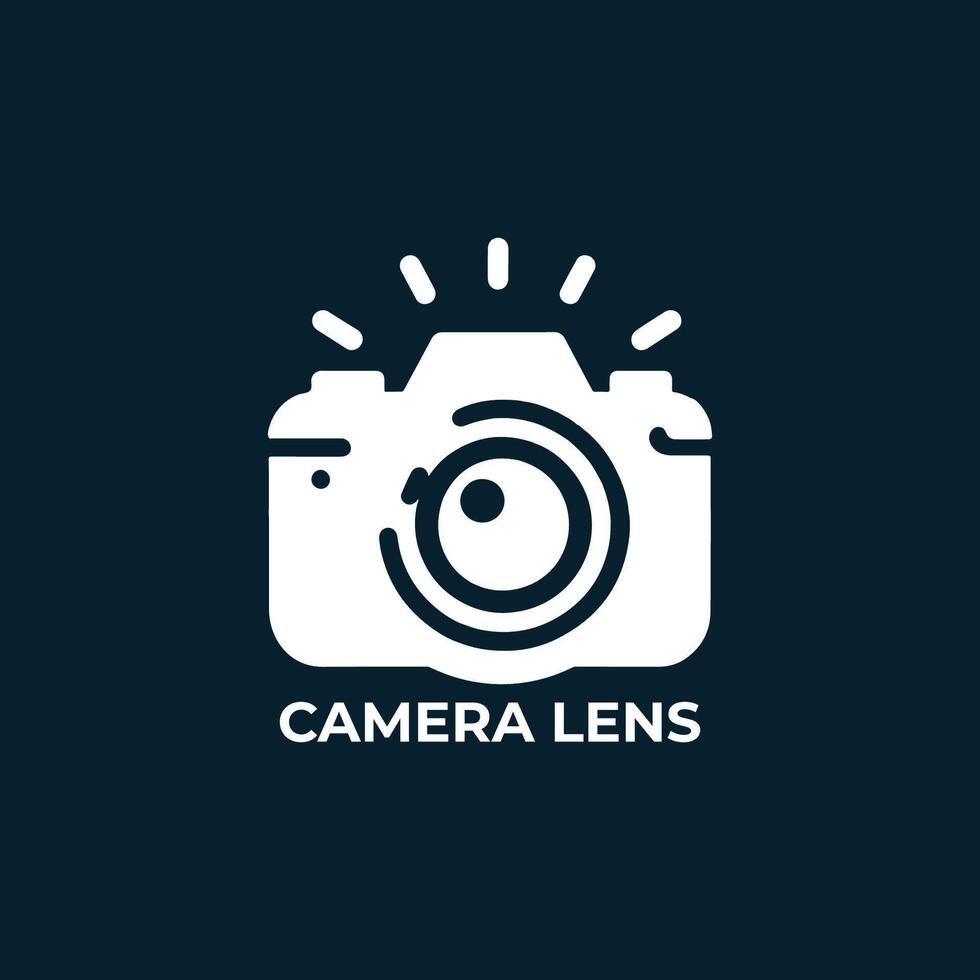 Modern Minimalistic Camera Logo simple vector