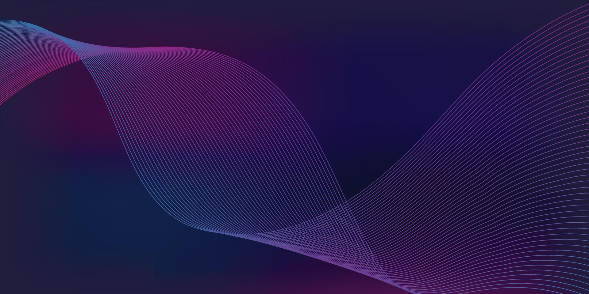 Flowing Purple and Blue Line Design vector