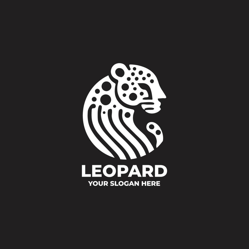 Streamlined Leopard Logo Design Ideas vector