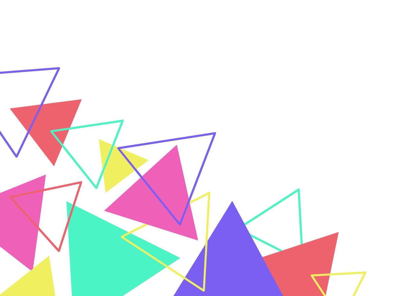Geometric Triangle Abstract Frame Background vector