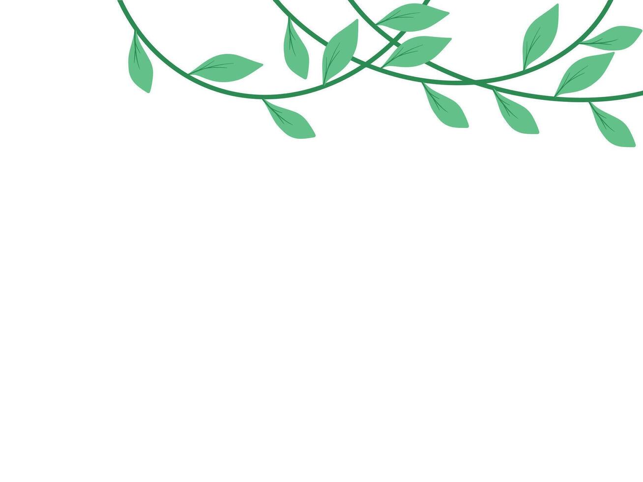 Jungle Branch Plant Leaf vector
