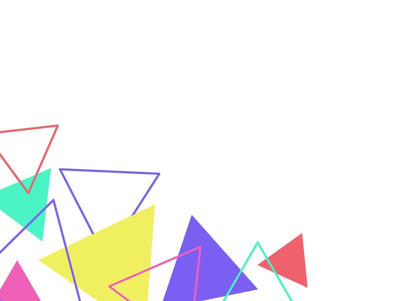 Abstract Geometric Triangle Corner vector