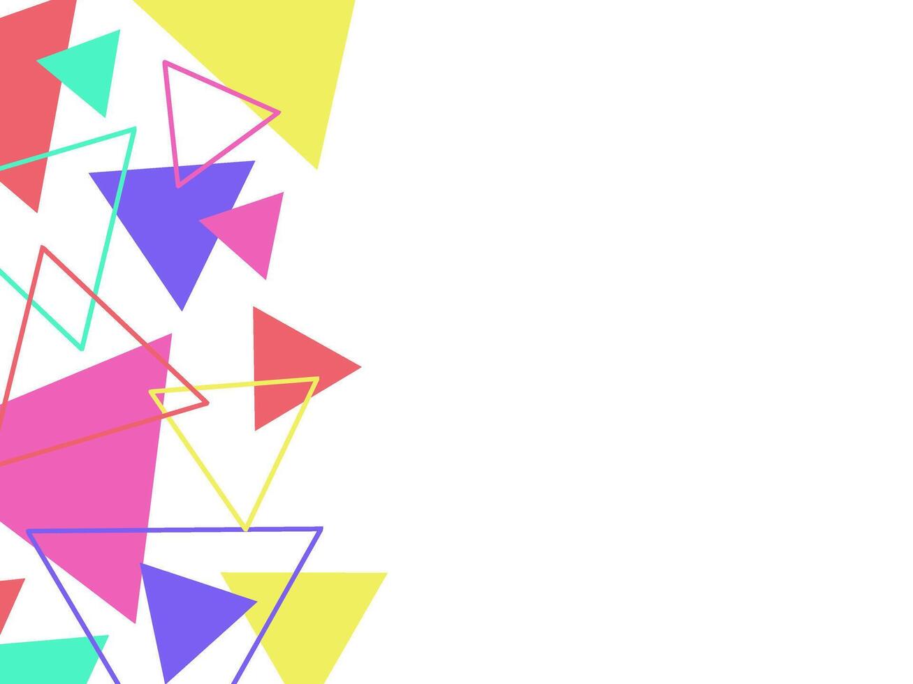 Triangle Geometric Abstract Frame Background vector