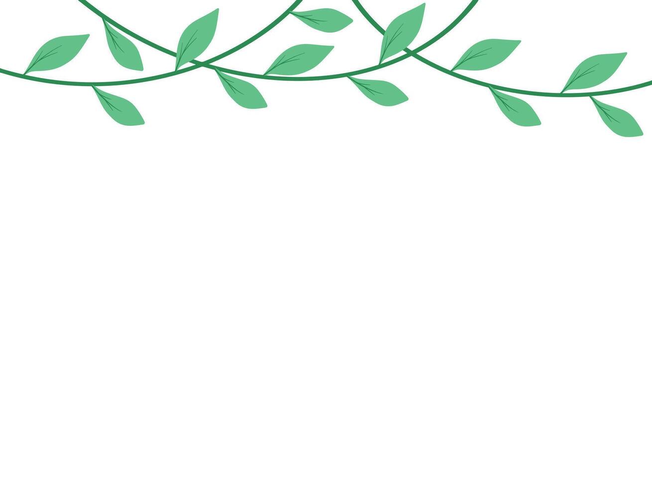 Leaf Vines Plant Jungle Background vector