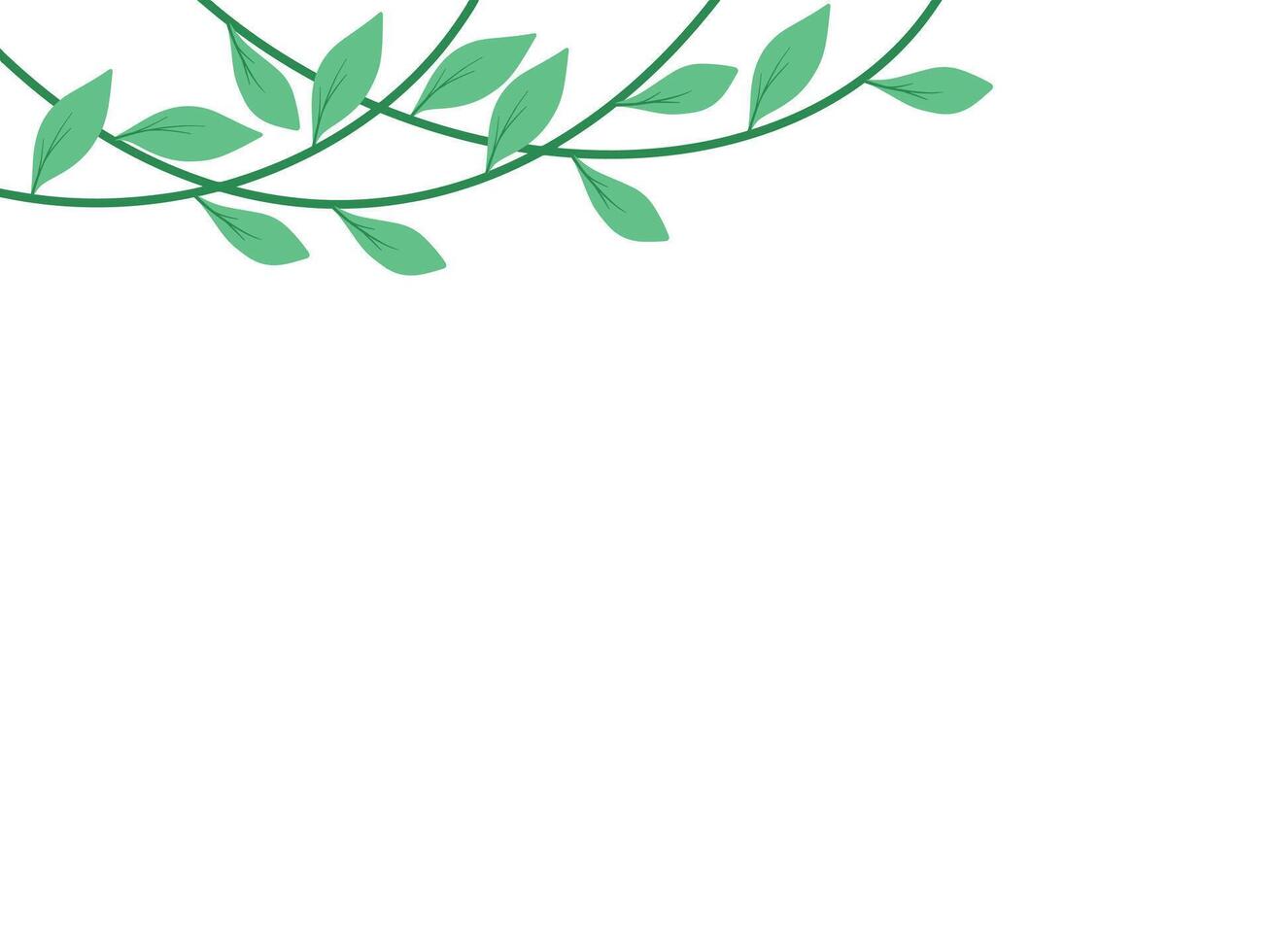 Jungle Vines Plant Leaves Background vector