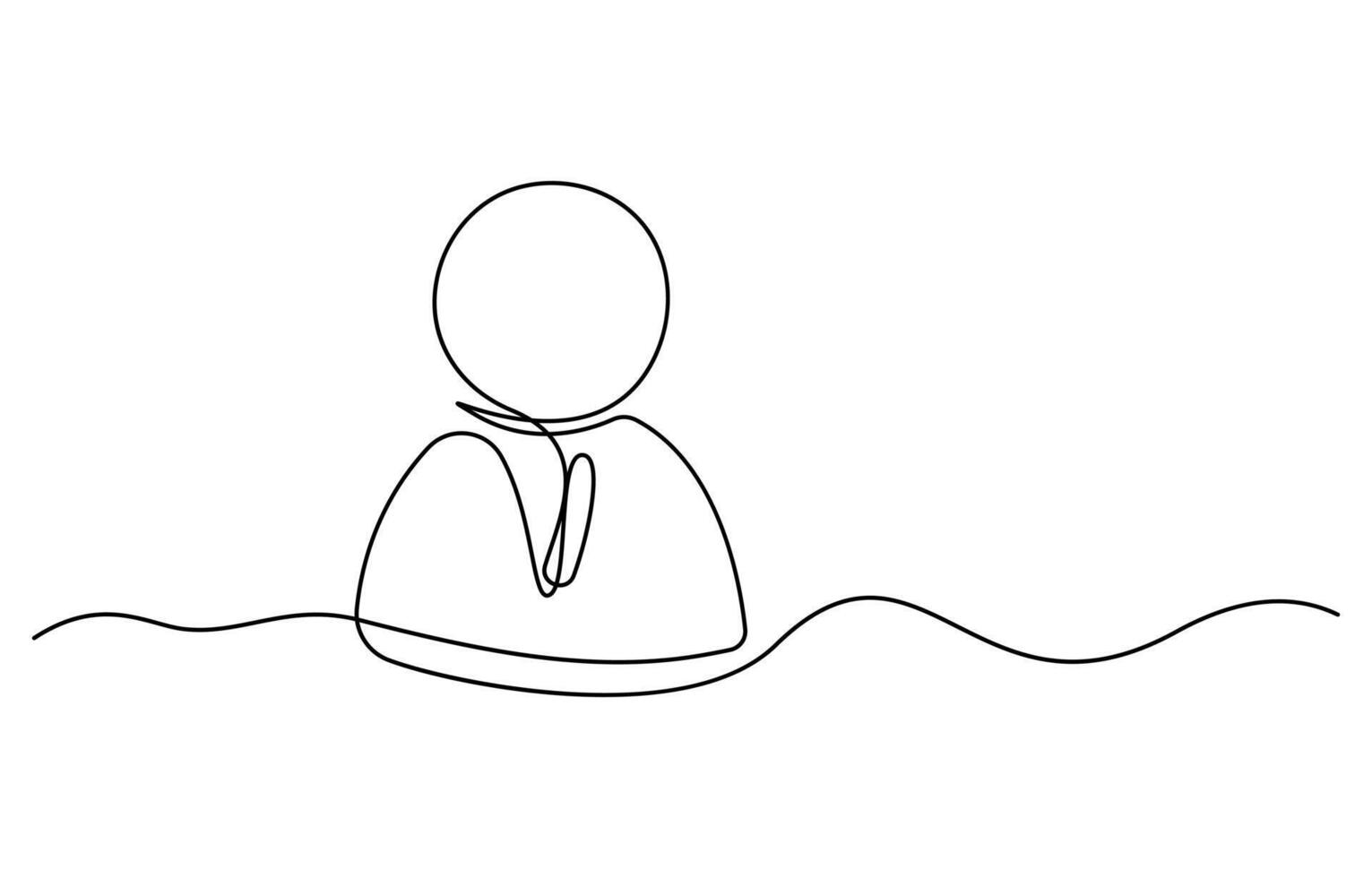 Single draw phone icon vector