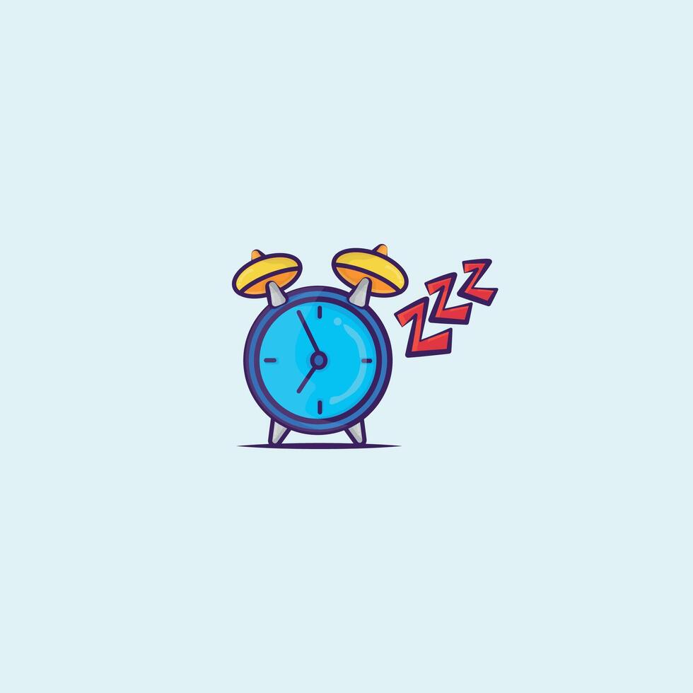 Analog Alarm Clock, Table Alarm Clock. vector