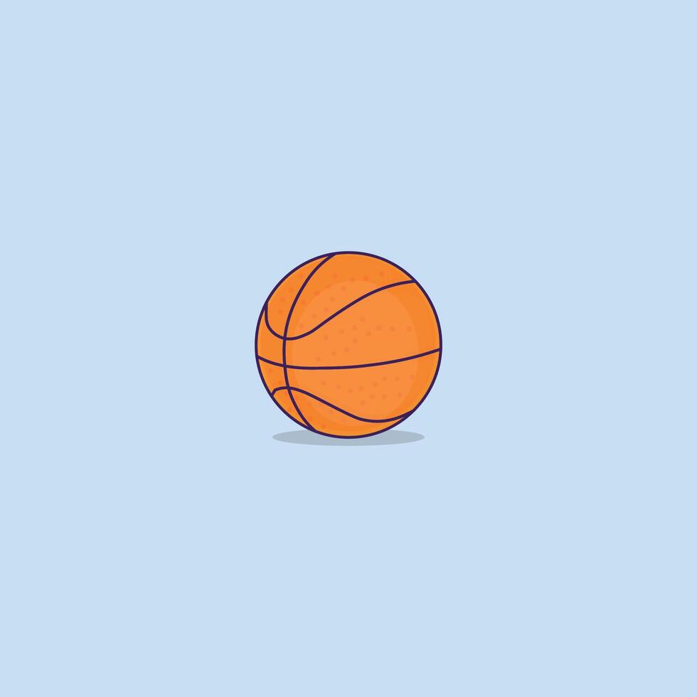 Basketball isometric view, basketball cartoon. vector