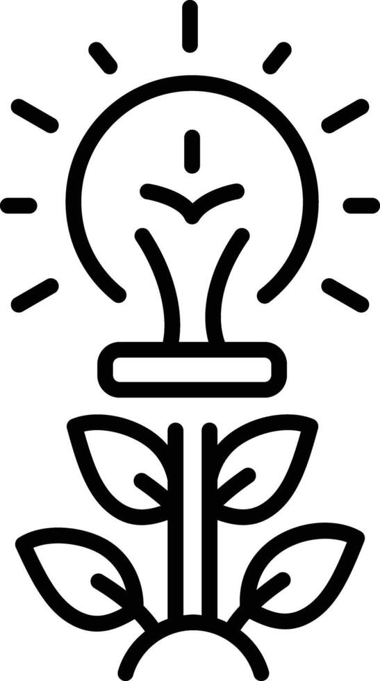 A linear icon of divine light vector