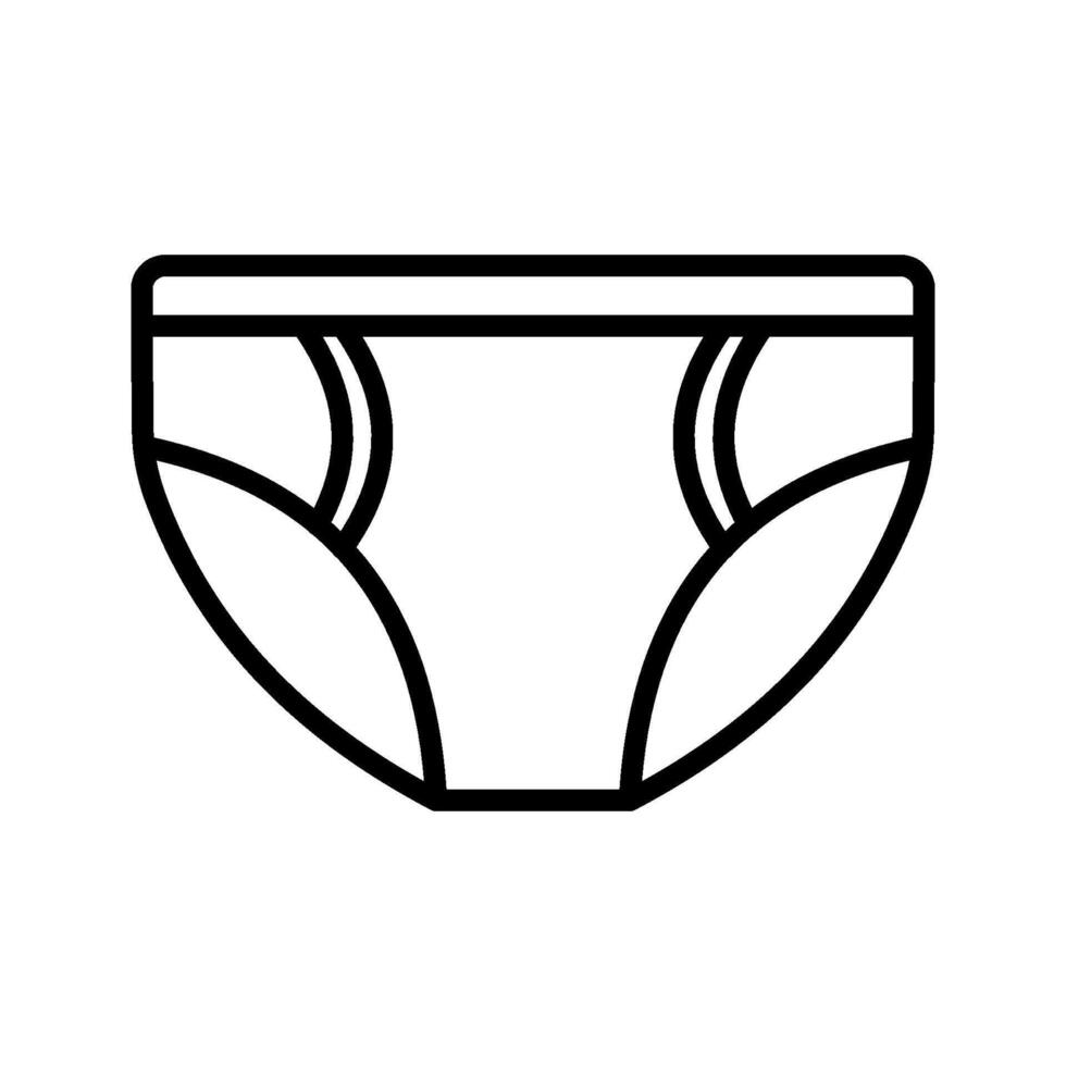 brief underwear icon design template vector