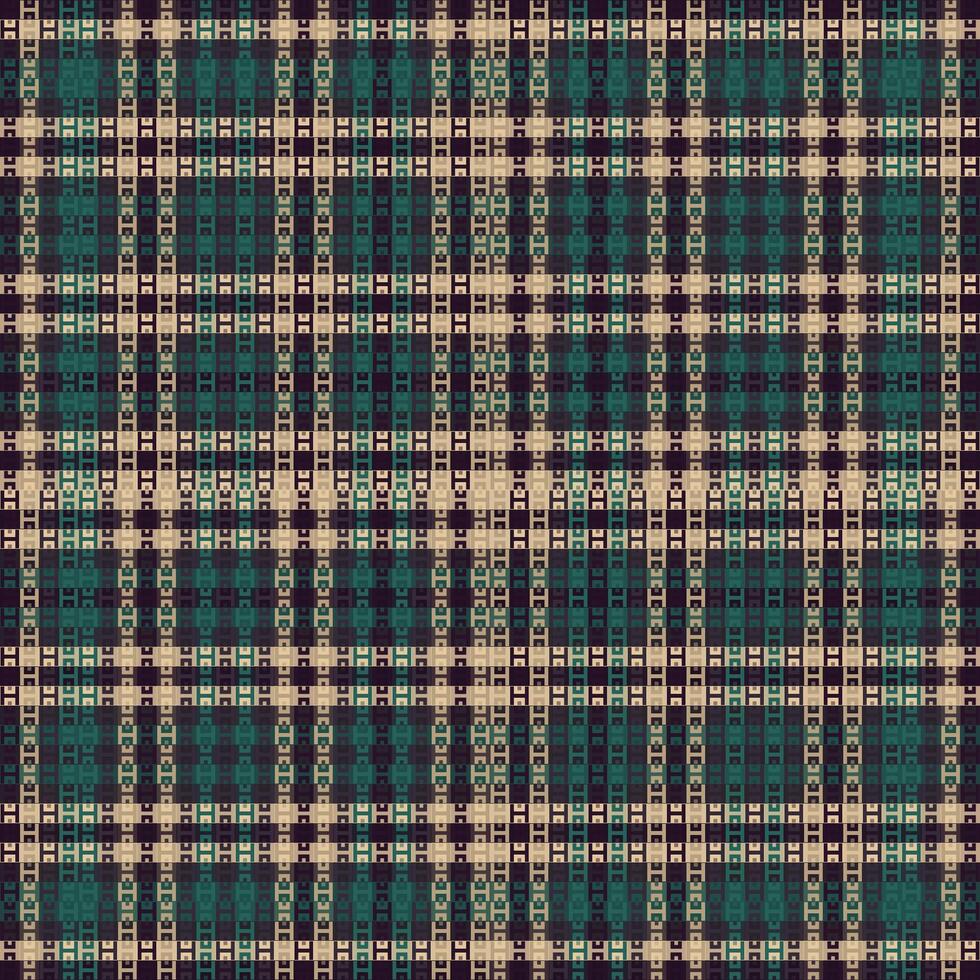Tartan Plaid With Night Pattern. vector