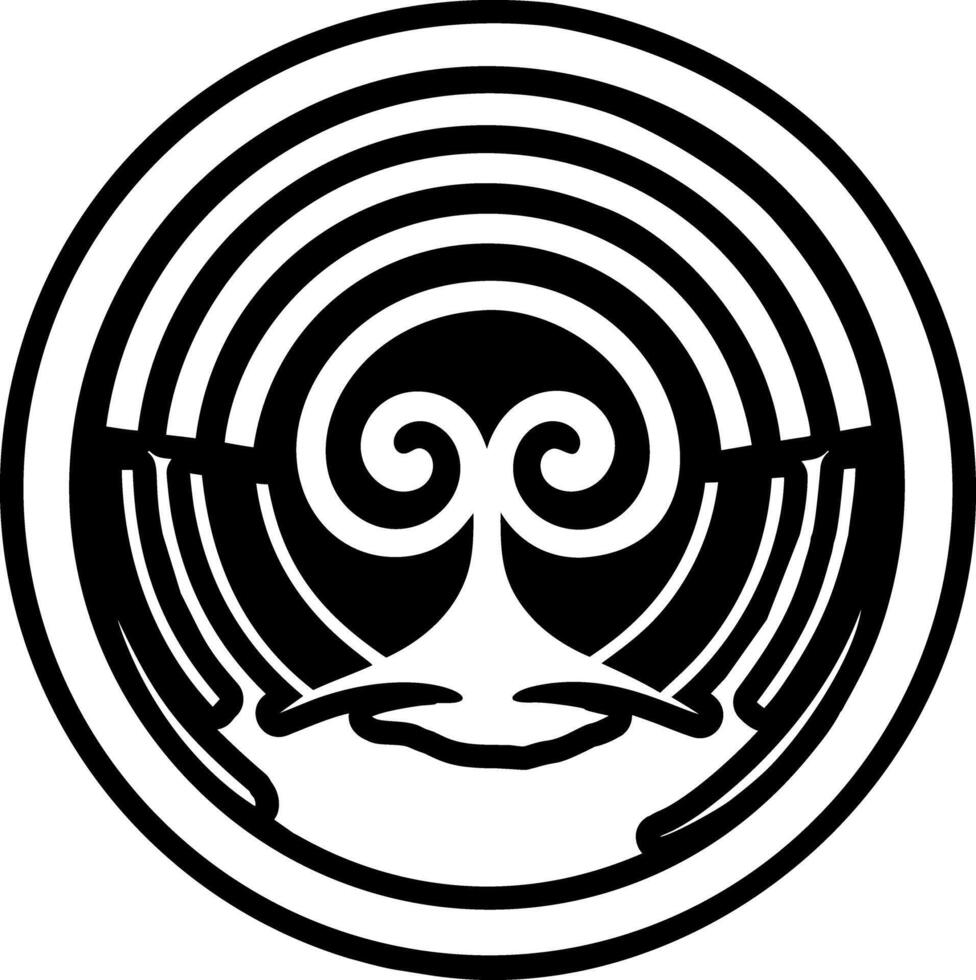 Water reiki icon in solid style vector