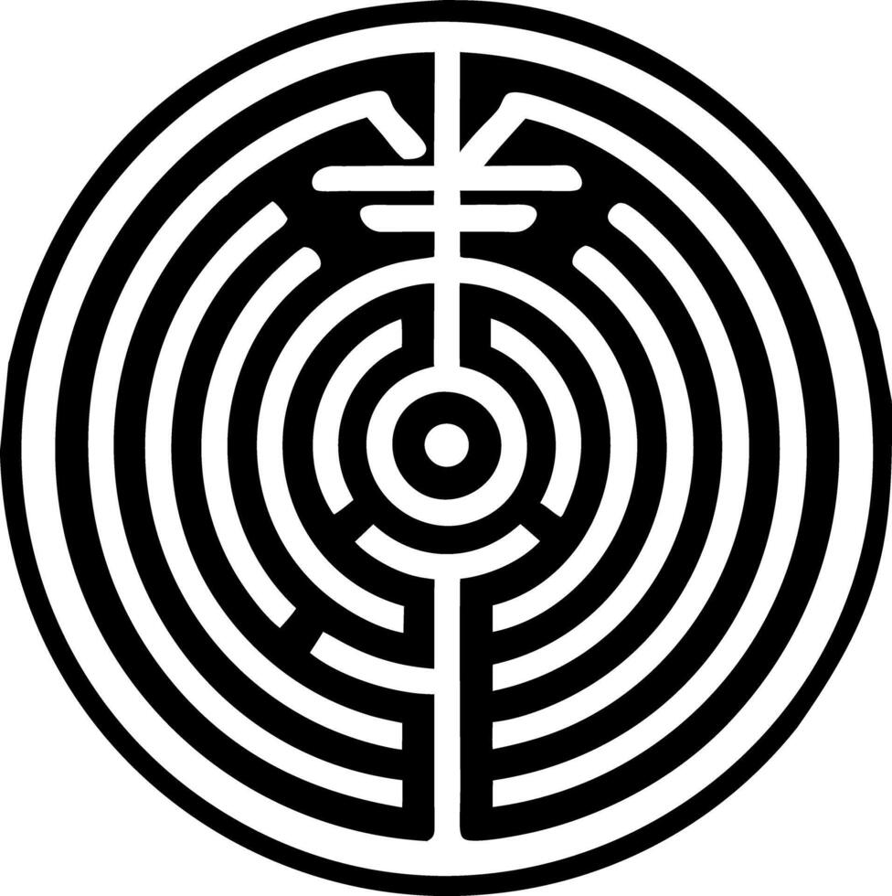 Spiral reiki icon in glyph style vector