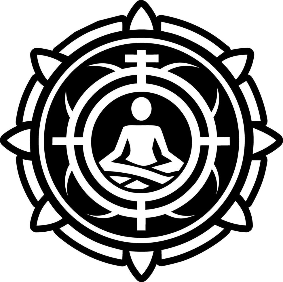 Enlightenment icon in filled style vector