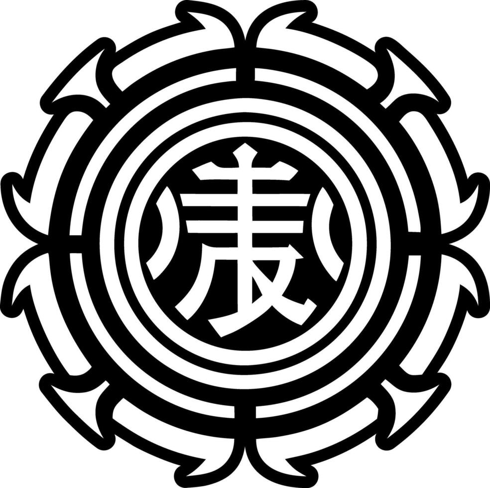 Touch reiki icon in glyph style vector