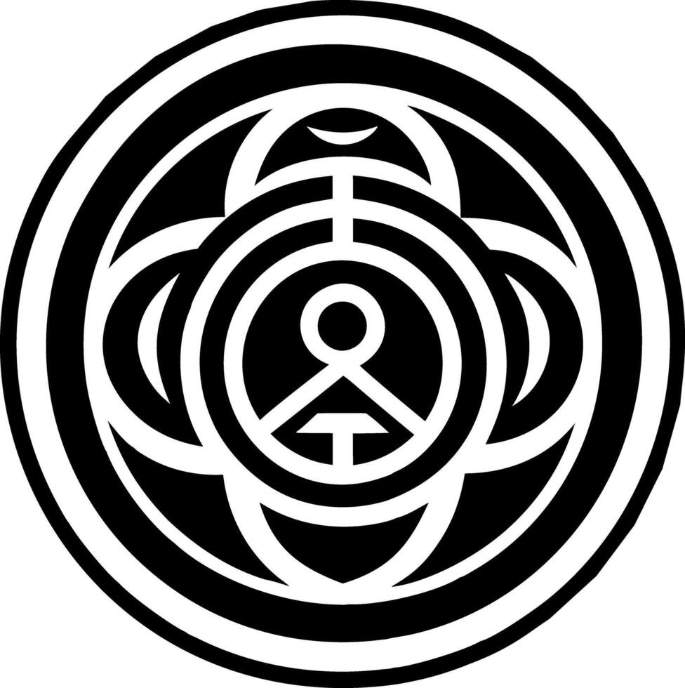 Convergence reiki icon in filled style vector