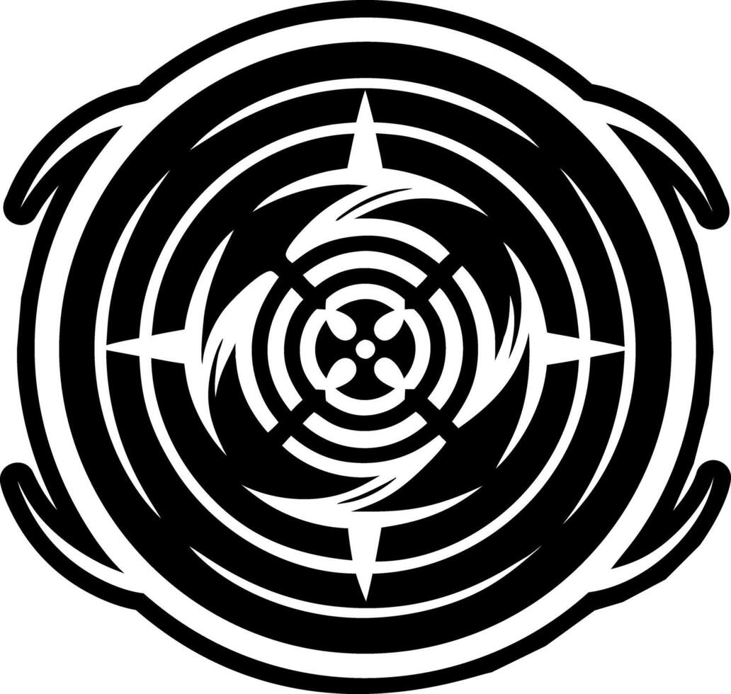Waves reiki icon in glyph style vector