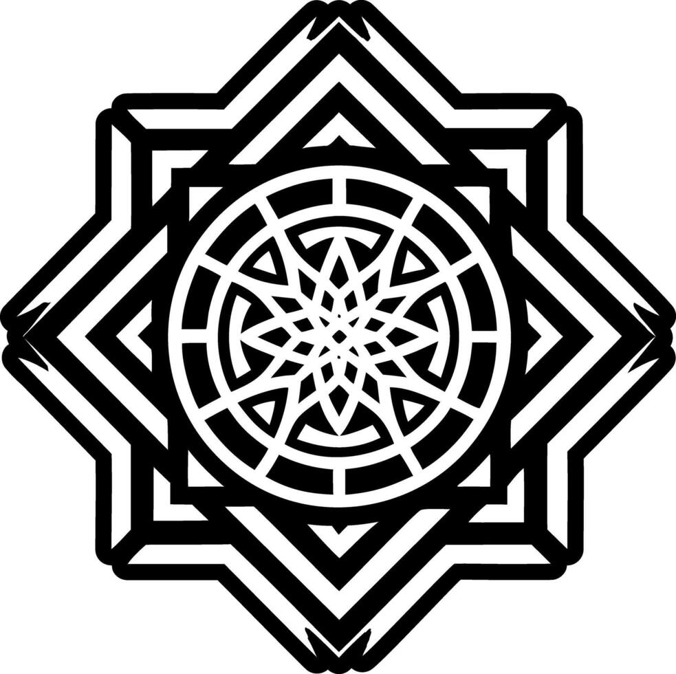 A filled style icon of reiki pattern symbol vector