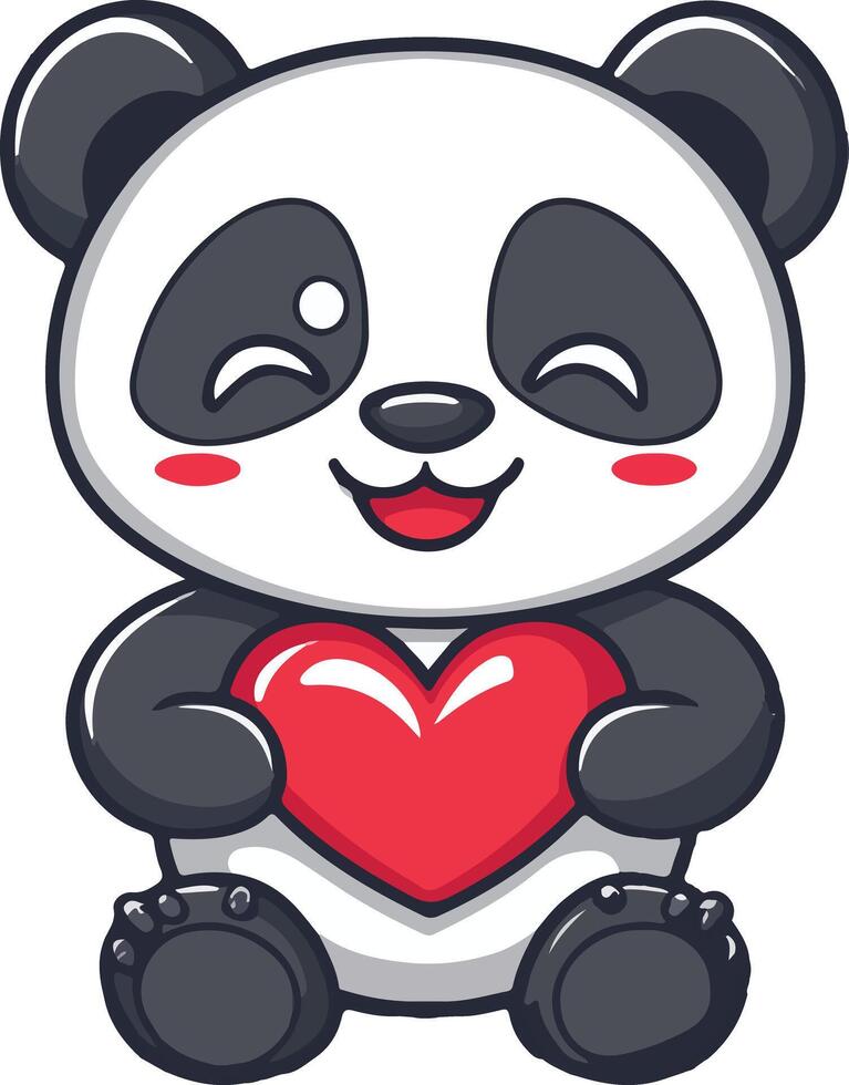 The Panda's Playful Moment vector