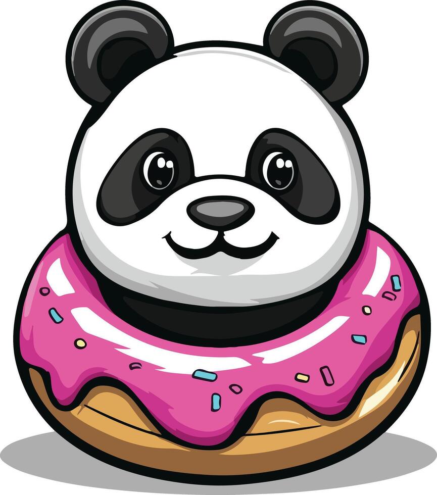Little Panda Joy vector