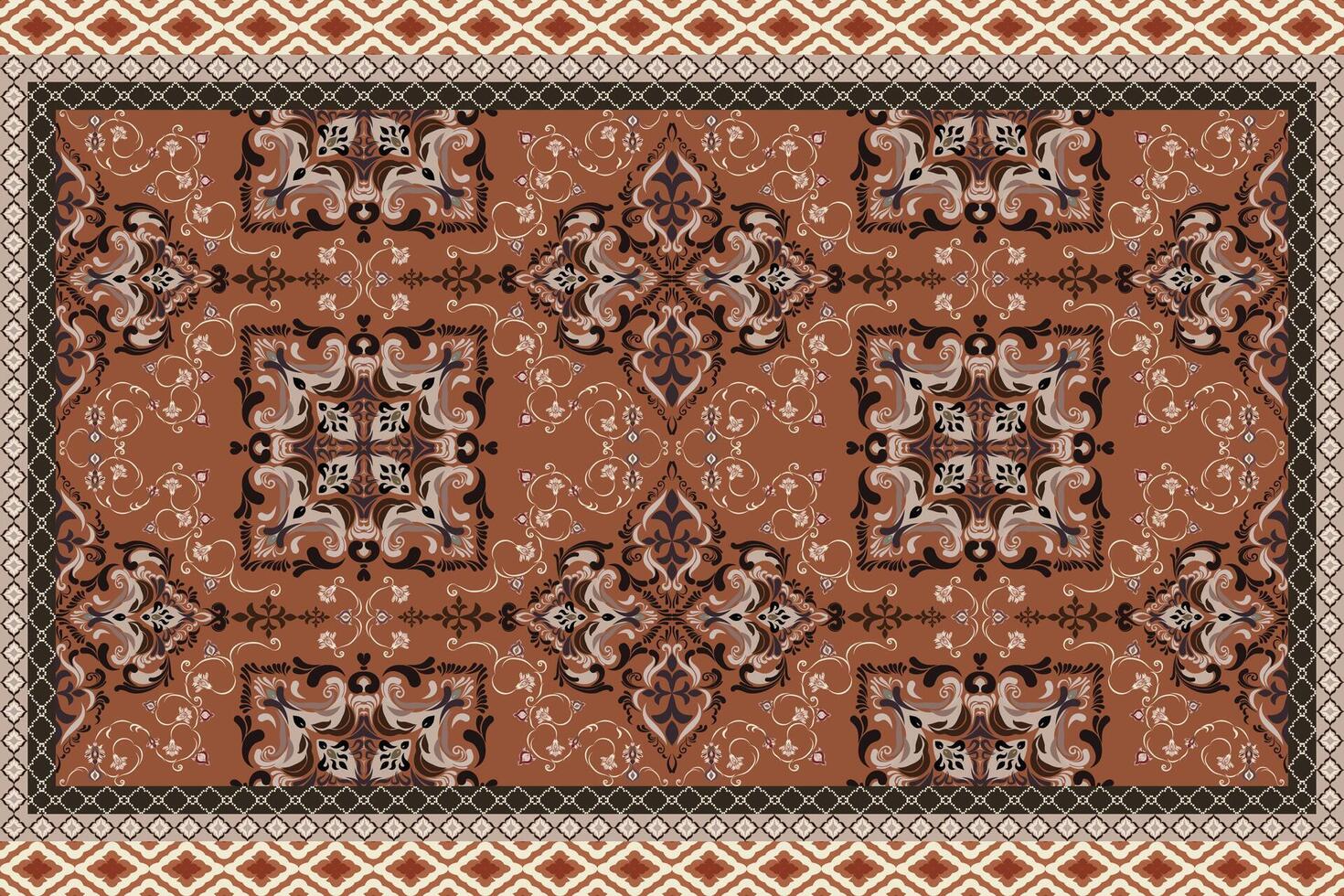 Beautiful Indian traditional Stoles with Digital texture Print Designing vector